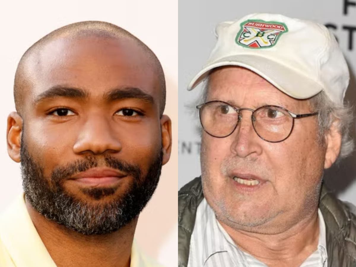 Donald Glover cracks jokes on stage about Community co-star Chevy Chase